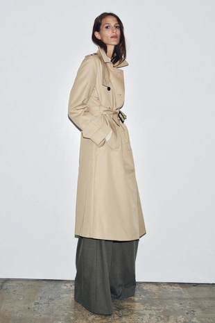 Двубортный тренч WATER REPELLENT — ZW COLLECTION- Заказать в России