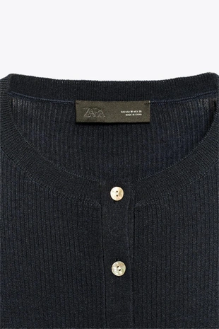 Кардиган из 100% шерсти в рубчик- Заказать в России