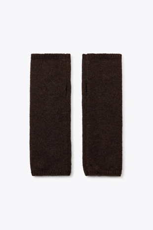 Трикотажные митенки с цветочной вышивкой- Заказать в России