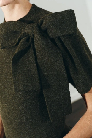 Купить Zara Трикотажный топ с бантом