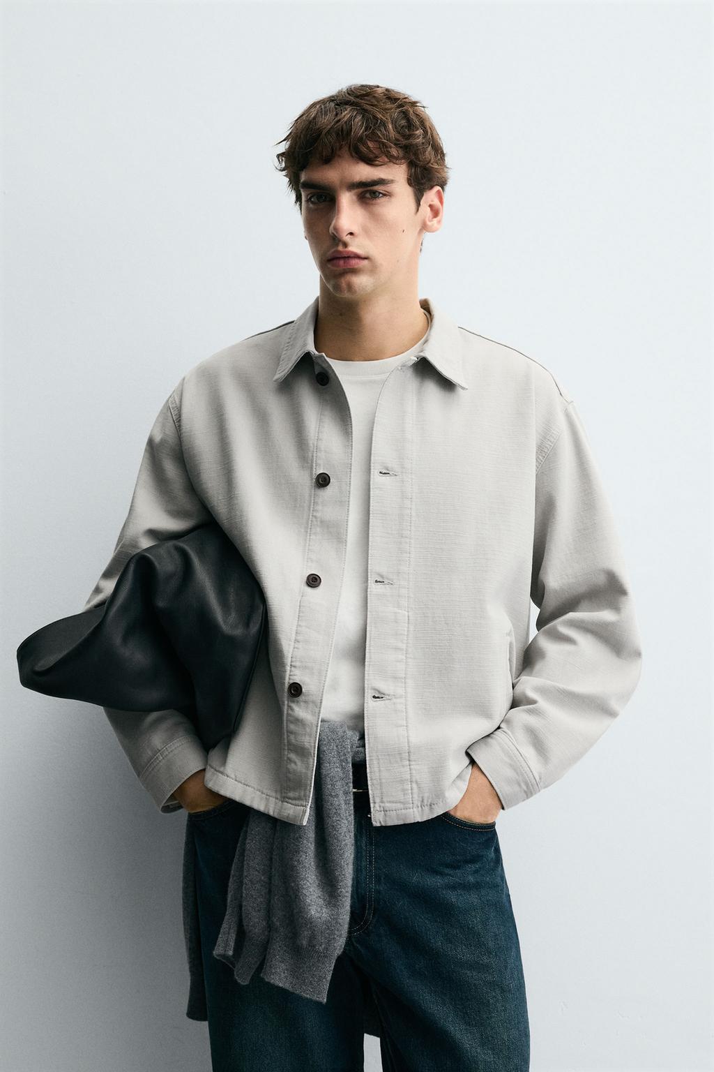 КУРТКА-РУБАШКА BOXY FIT В ЕЛОЧКУ