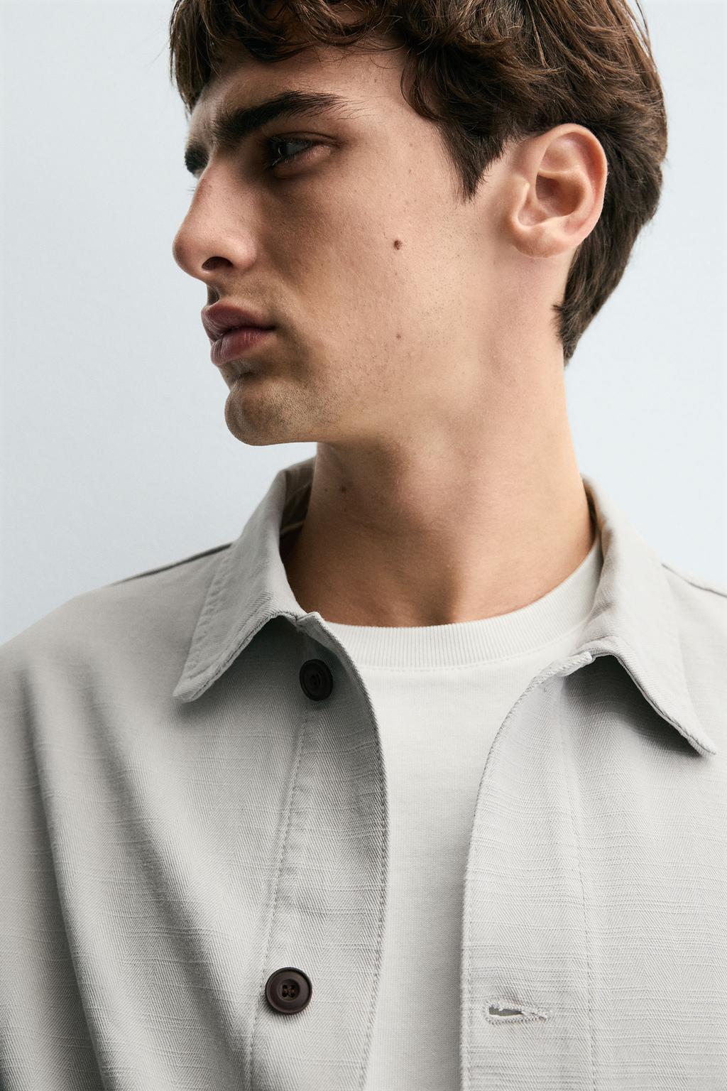 КУРТКА-РУБАШКА BOXY FIT В ЕЛОЧКУ