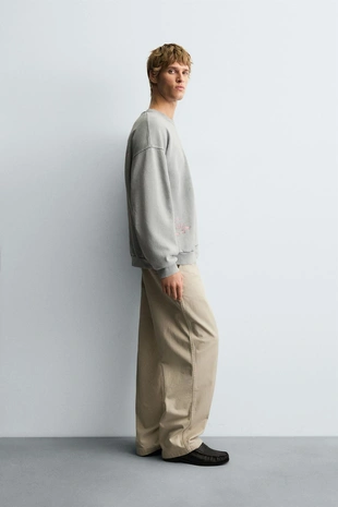 Толстовка с комбинированным принтом