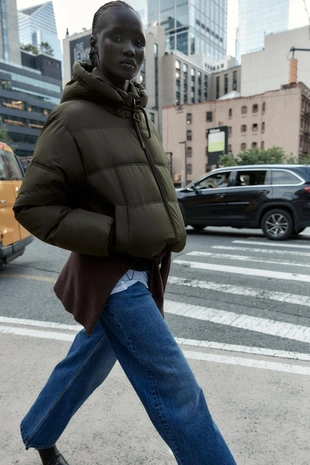 Короткий анорак с капюшоном WATER AND WIND PROTECTION