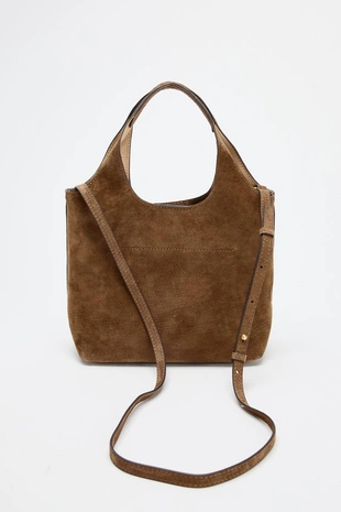 Мини-сумка-шопер из замши- Заказать в России