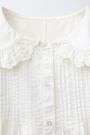 Рубашка с круглым воротником- Заказать в России