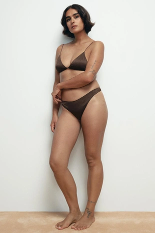 Треугольный шелковый бралетт- Заказать в России