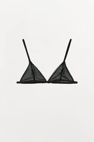 Треугольный бралетт с металлизированной нитью- Заказать в России