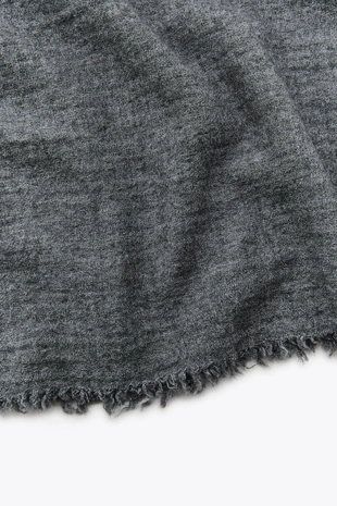 Шарф с бахромой из шерсти- Заказать в России
