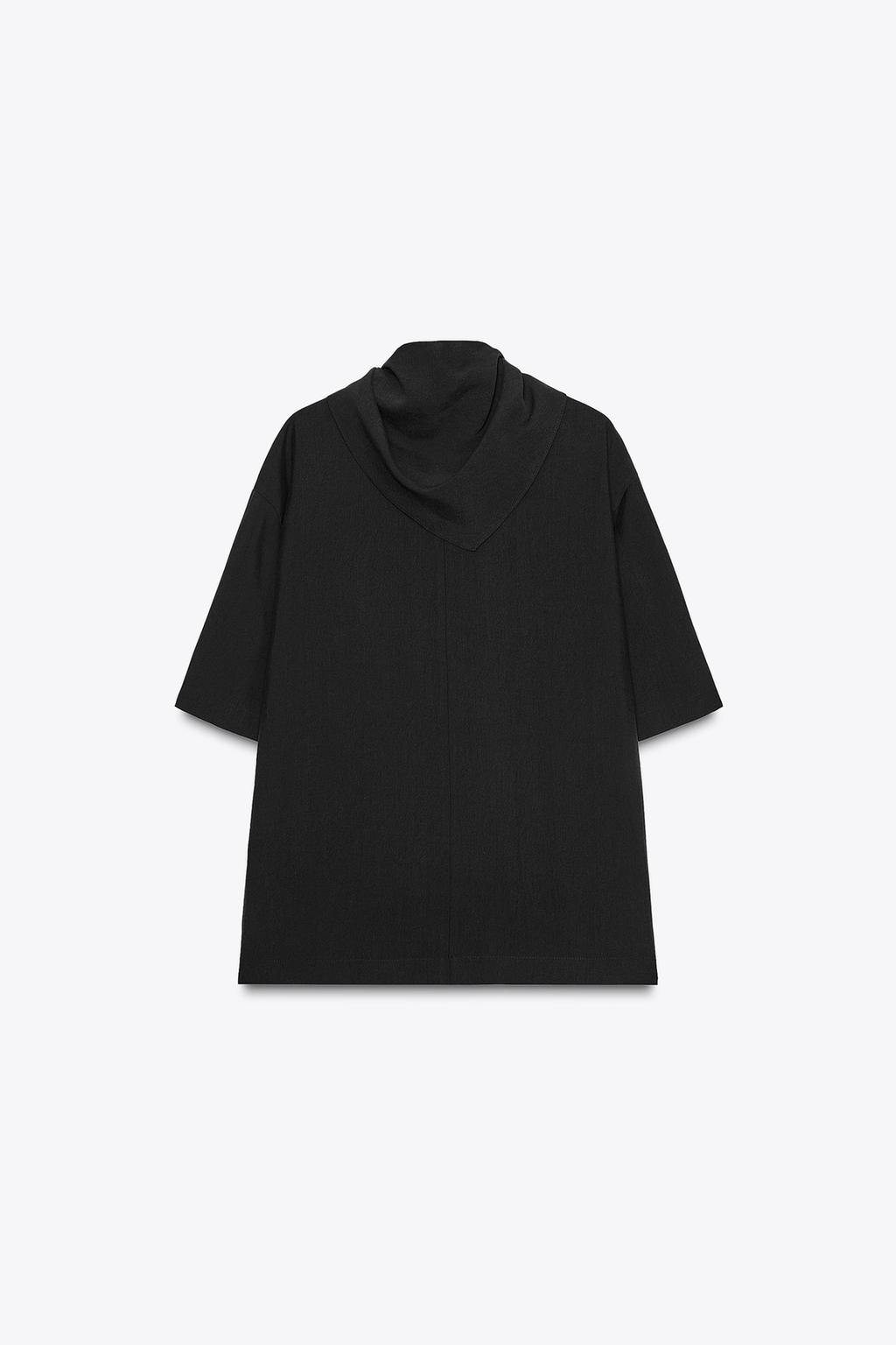 СТРУЯЩАЯСЯ БЛУЗА С ПЛАТКОМ — ZW COLLECTION