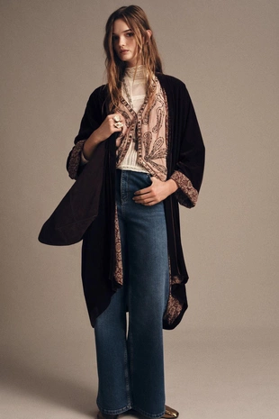 Бархатное кимоно — ZW COLLECTION- Заказать в России