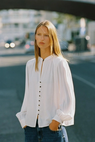 Рубашка с подплечниками- Заказать в России