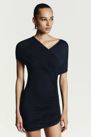 Топ из мягкого модала на запáхе- Заказать в России