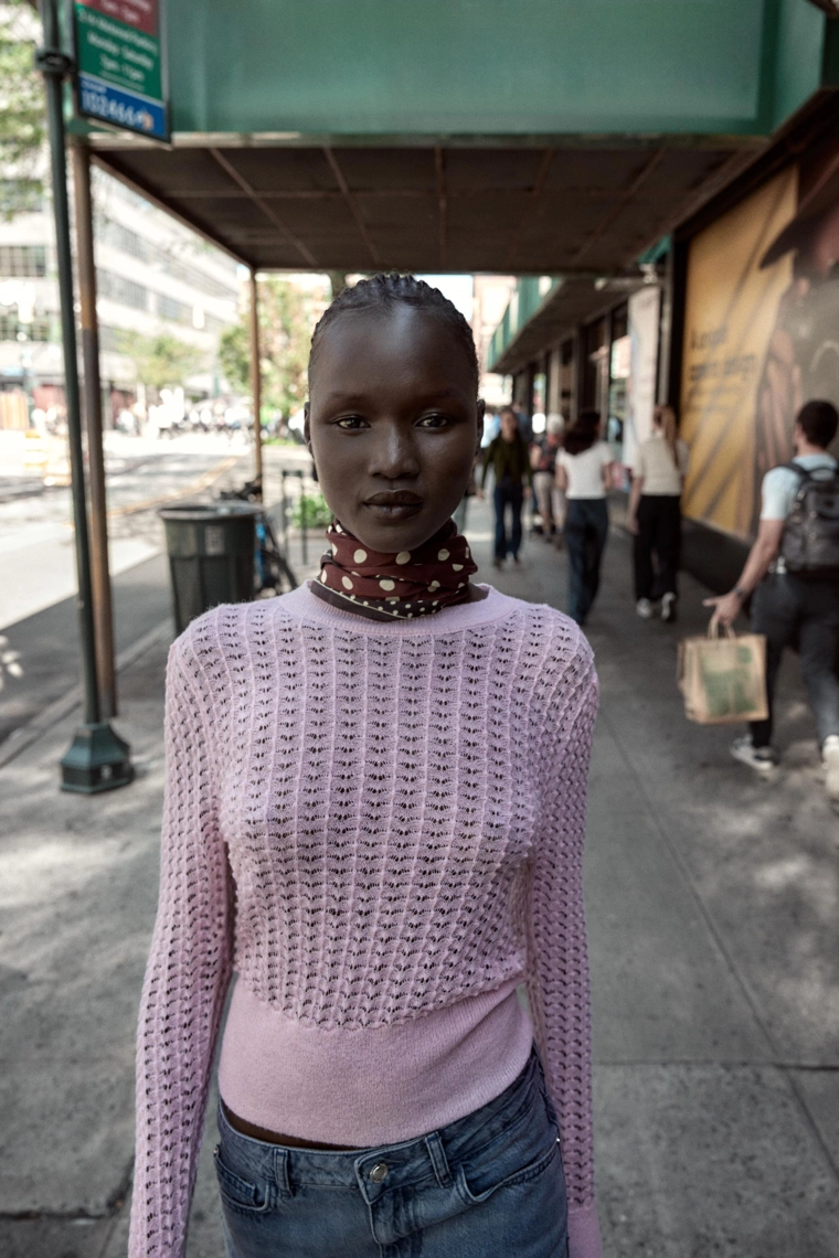 Свитер из вязаного полотна с шерстью и альпакой