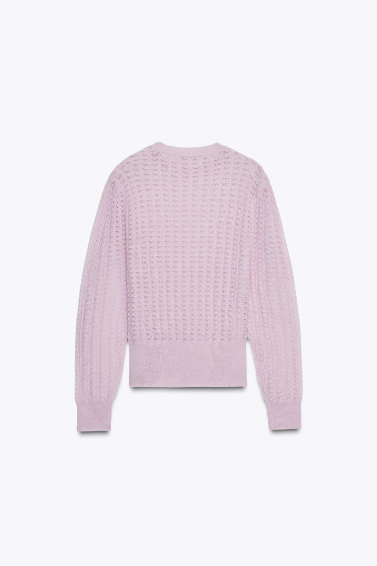 Свитер из вязаного полотна с шерстью и альпакой