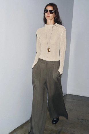 Трикотажный свитер с воротником «перкинс»- Заказать в России