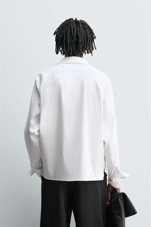 Рубашка с бантом из струящейся ткани- Заказать в России