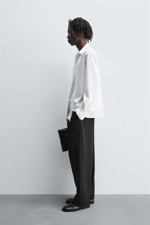 Рубашка с бантом из струящейся ткани- Заказать в России