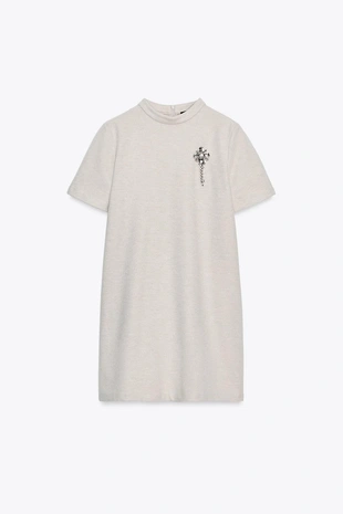 Платье с колосками и украшениями