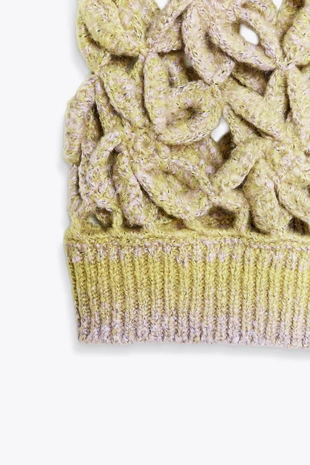 Топ-жилет с эффектом деграде, вязаный крючком- Заказать в России