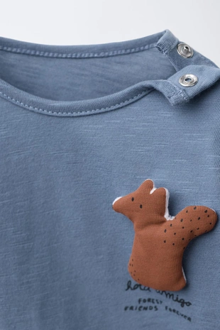 Лонгслив с белкой- Заказать в России