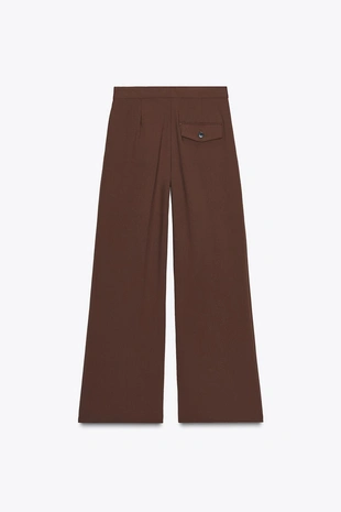 Широкие брюки с защипами- Заказать в России