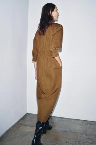 Платье миди со складками — ZW COLLECTION- Заказать в России