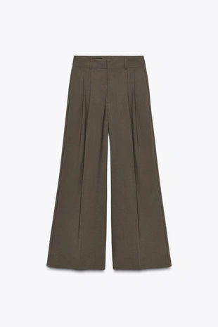 Брюки с защипами и клапанами- Заказать в России