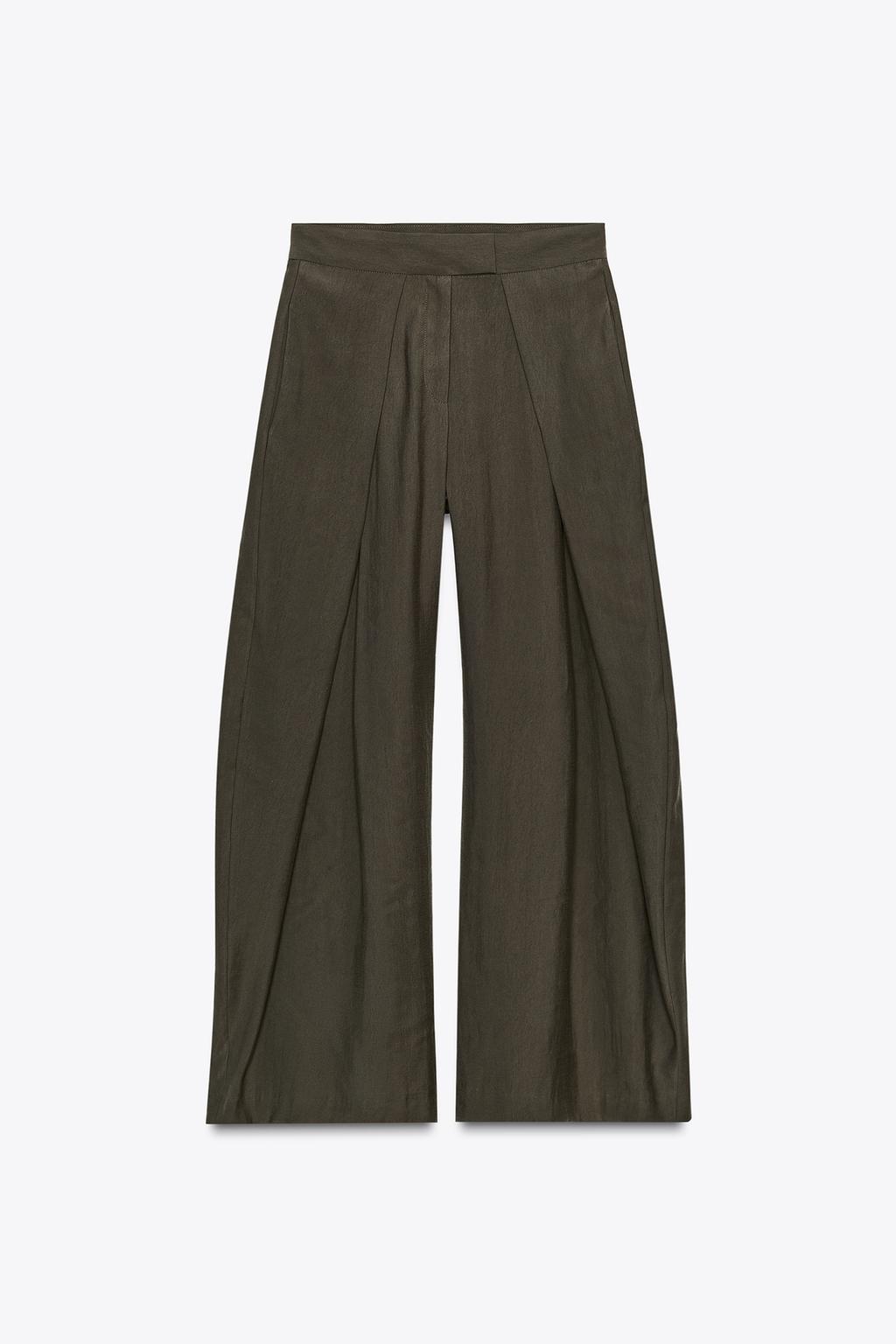 БРЮКИ С ЗАЩИПАМИ С ПЕРЕДИ — ZW COLLECTION
