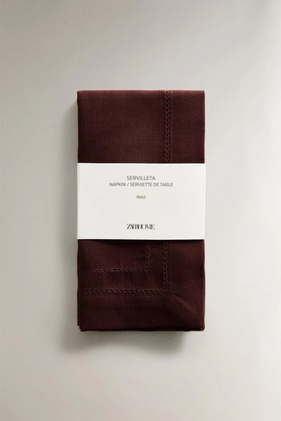 Набор салфеток из хлопка с двойной отделкой (набор из 2 шт.)- Заказать в России