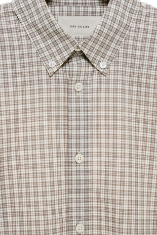 Рубашка классического кроя в клетку- Заказать в России