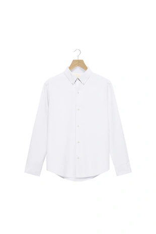 Рубашка классического кроя из поплина- Заказать в России