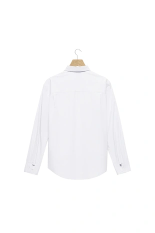 Рубашка классического кроя из поплина- Заказать в России