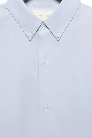 Рубашка классического кроя из поплина- Заказать в России