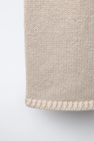 Трикотажные брюки с вышивкой в виде цветов- Заказать в России