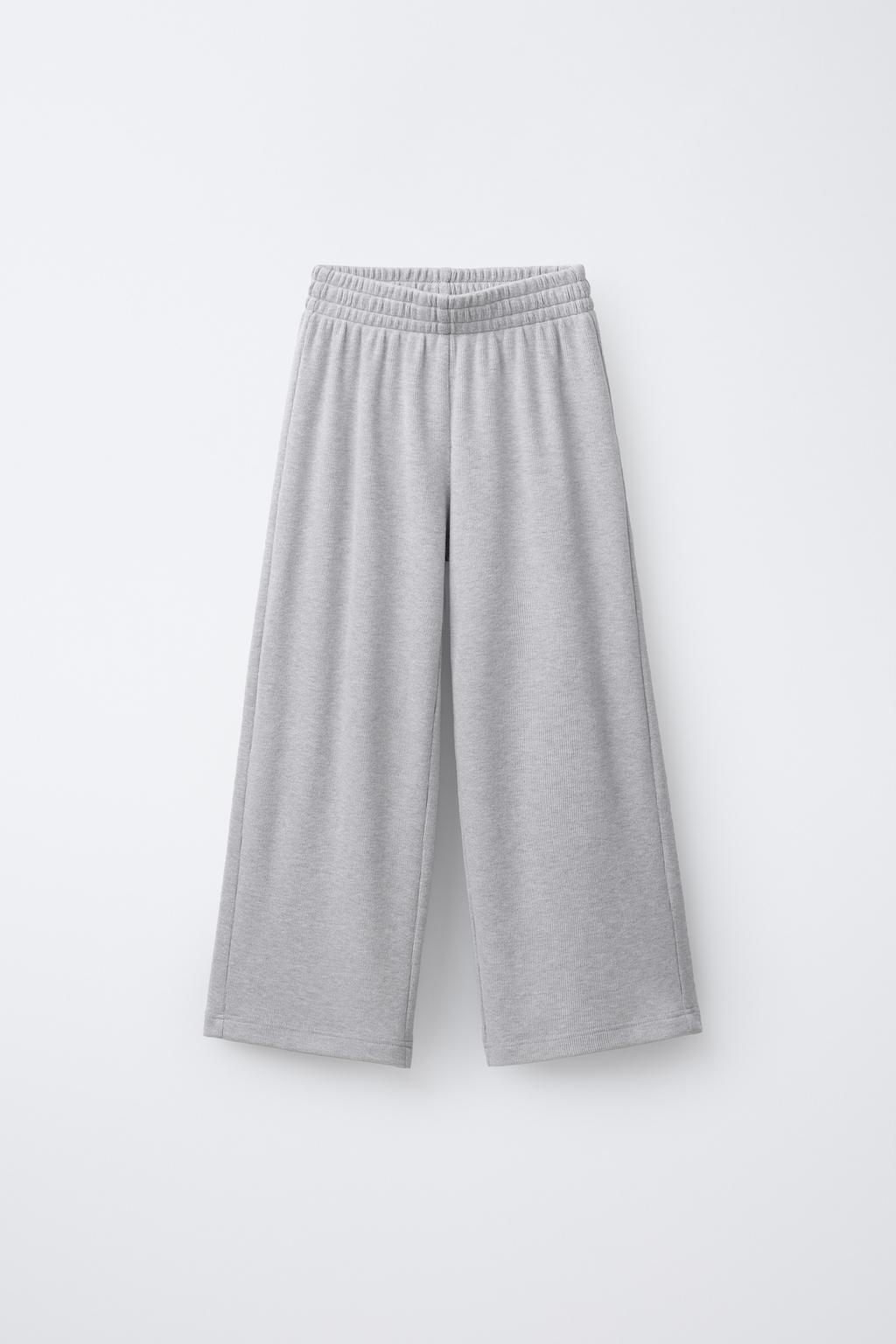 БРЮКИ WIDE LEG ИЗ МЯГКОЙ ТКАНИ