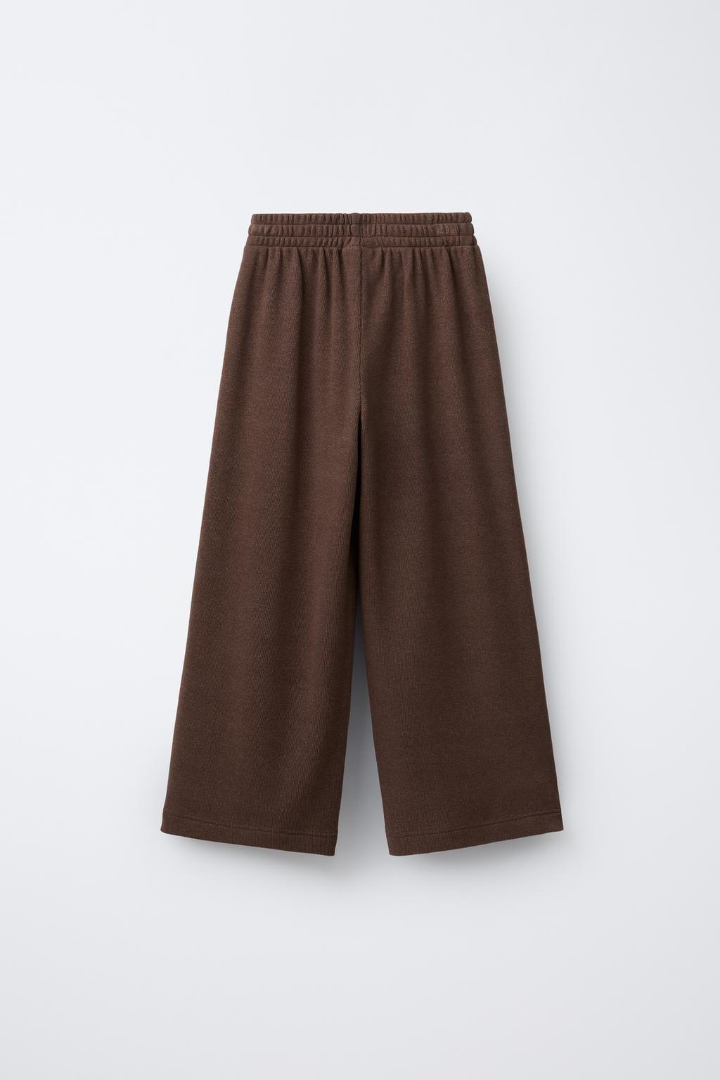 БРЮКИ WIDE LEG ИЗ МЯГКОЙ ТКАНИ