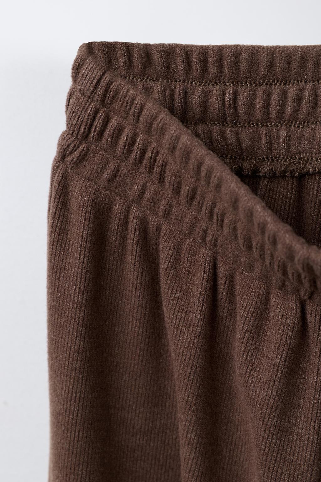 БРЮКИ WIDE LEG ИЗ МЯГКОЙ ТКАНИ