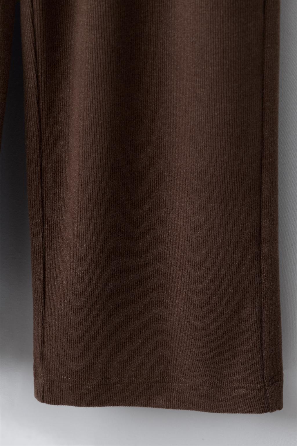 БРЮКИ WIDE LEG ИЗ МЯГКОЙ ТКАНИ
