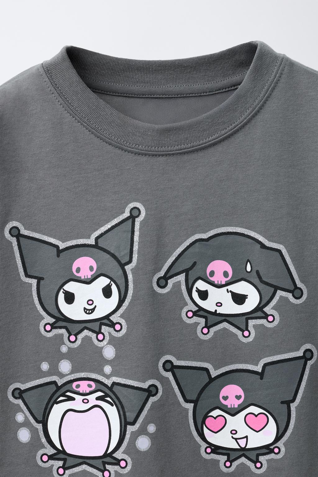 ФУТБОЛКА С БЛЕСТКАМИ KUROMI © SANRIO