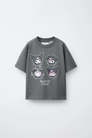 Купить Zara Футболка с блестками KUROMI © SANRIO