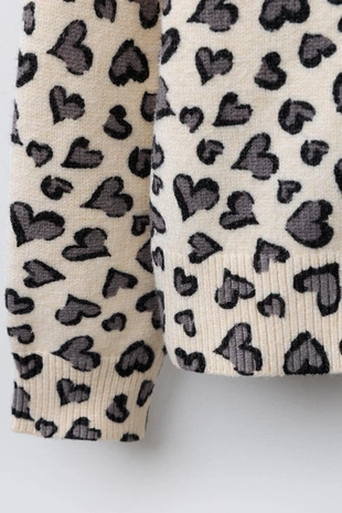 Вязаный кардиган «сердца»- Заказать в России