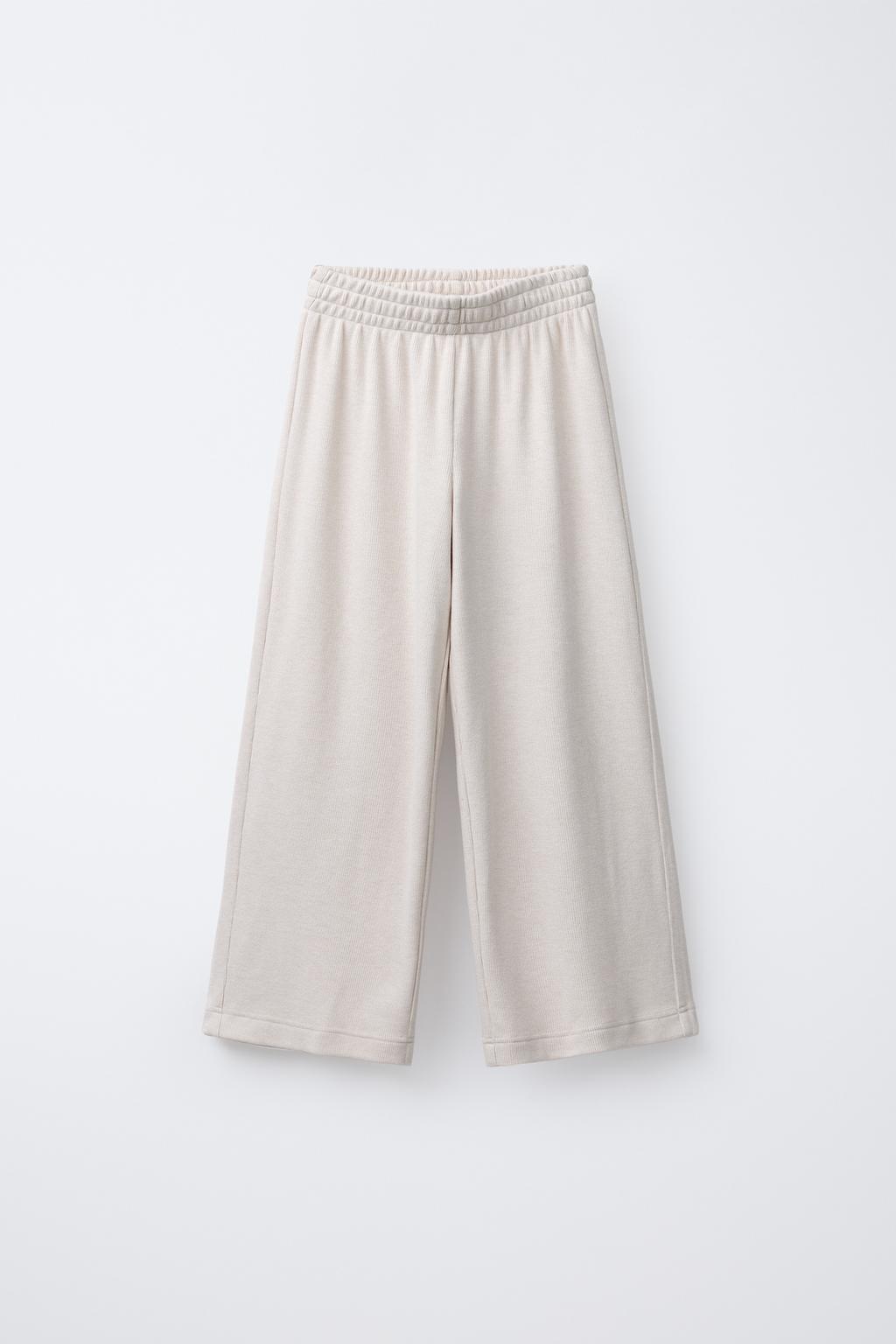БРЮКИ WIDE LEG ИЗ МЯГКОЙ ТКАНИ