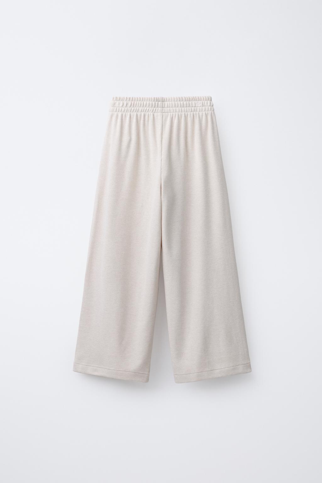 БРЮКИ WIDE LEG ИЗ МЯГКОЙ ТКАНИ