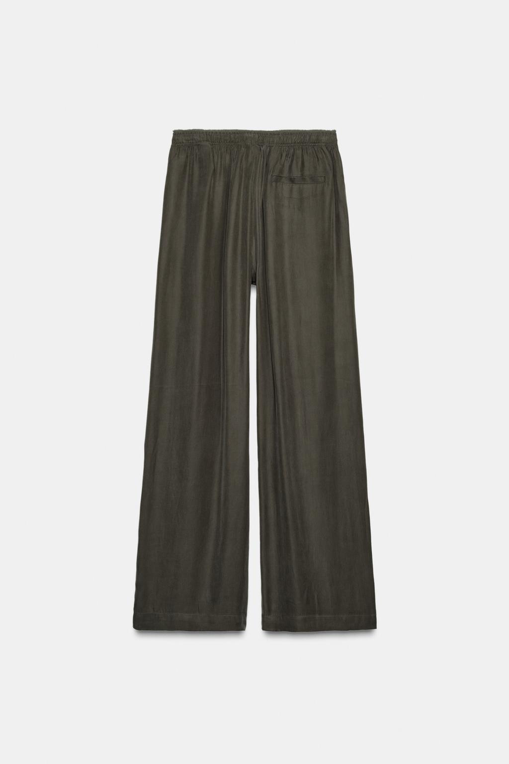 БРЮКИ ИЗ СТРУЯЩЕЙСЯ ТКАНИ — ZW COLLECTION