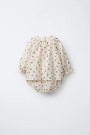 Платье-боди с цветочным принтом- Заказать в России