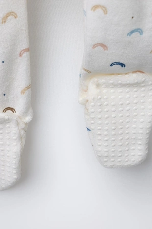 Комбинезон из велюра с принтом радуги- Заказать в России