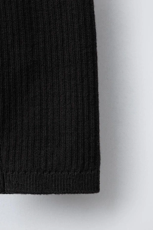 Легинсы в рубчик с пуговицами