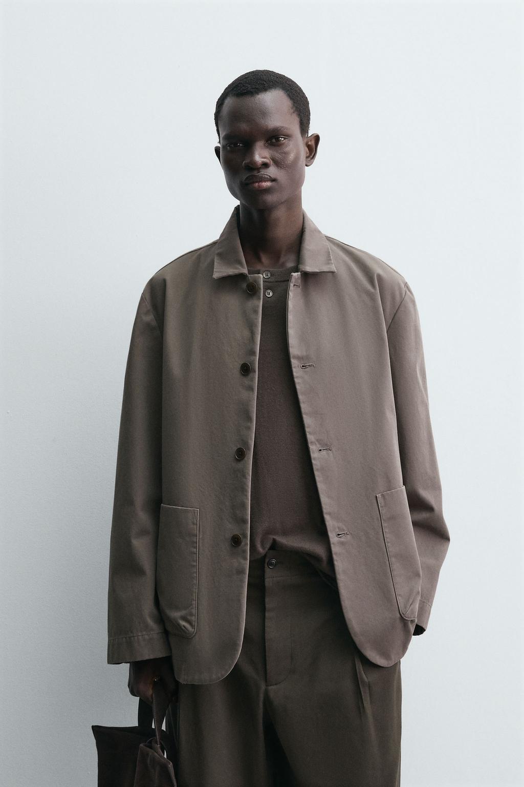 БЛЕЙЗЕР СВОБОДНОГО КРОЯ ИЗ ХЛОПКА