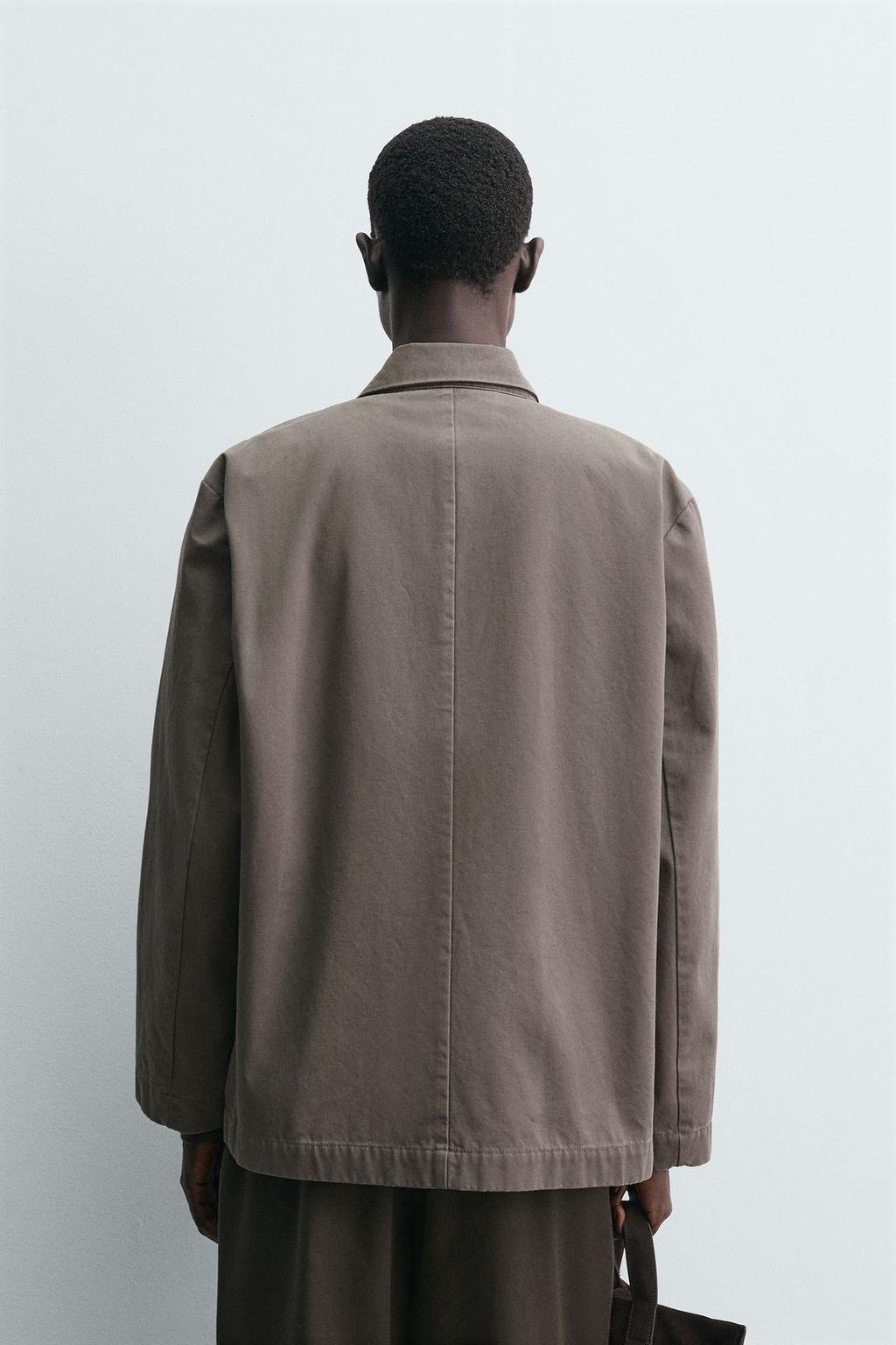 БЛЕЙЗЕР СВОБОДНОГО КРОЯ ИЗ ХЛОПКА